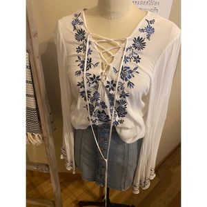 NWT Forever 21 F21 Long Sleeve Tunic Top Medium